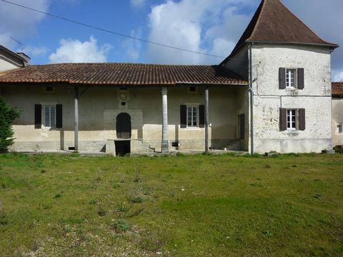 Characterful 'Maison Bourgoise' dating back to early 18th century in need of restoration with huge potential. Enclosed courtyard garden to the front and good sized land to rear with extensive views. Situated just 10 mins from the town of Montmoreau w...