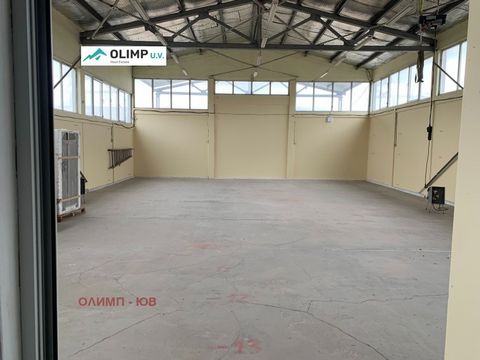 New functional industrial premises with top location - facing Chepinsko near the North Speed Tangent. The hall has an area of 230 sq.m. On one floor with a height of 5 m., there is also a covered shed with an area of 74 sq.m. It is insulated with gla...