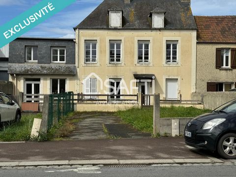In the town of ISIGNY-SUR-MER, your advisor Anne BLAISON offers you this residential house to renovate. On the ground floor: living room, kitchen area, lounge, toilet Upstairs: 2 large adjoining bedrooms, an office space, a shower room, a toilet Smal...