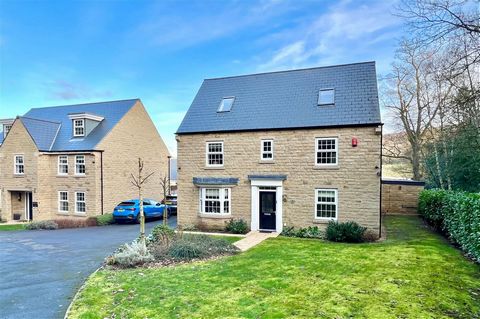 NO ONWARD CHAIN - A stunning family home offering well planned spacious accommodation, flooded with natural light, occupying a delightful setting on a bespoke development, commanding amazing views over Magdale Valley and beyond. Presented to an excep...