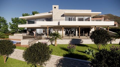 BUJE, BEAUTIFUL VILLA UNDER CONSTRUCTION WITH AN OPEN VIEW OF THE SEA AND NATURE On the Istrian slopes above the Adriatic Sea is located this unique villa under construction. The villa has an area of 430 m2, and consists of a ground floor and a first...