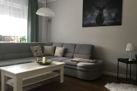 Tranquil holiday apartment with 2 bedrooms and 1 living-dining room. Please come visit us in the Harz! The holiday apartment is located in a quiet residential area in a suburb of Bad Harzburg. Our bathroom is equipped with a walk-in shower. The spaci...