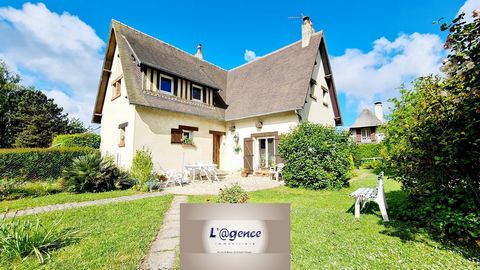 MORE PROPERTIES ON OUR WEBSITE: https:// ... / IDEALLY LOCATED BETWEEN DEAUVILLE AND PONT-L'EVEQUE, Discover this house with basement of about 140 m2 comprising on the ground floor an entrance, a living room / stay of 48 m2 with pellet stove, a fitte...