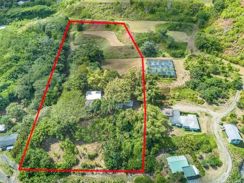 Introducing this remarkable and rarely available country estate, situated on 5.49 acres of sprawling land, where you can indulge in the beautiful landscape overlooking the ocean views and surrounded by the Ko'olau mountain range. Here, you can engage...