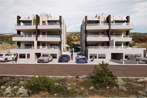 Location: Zadarska županija, Pag, Šimuni. NEW ON OFFER !! MODERN NEW CONSTRUCTION A three-room penthouse apartment with a terrace and a view of the sea, size 88.70m2, is for sale. In Šimuni on the island of Pag. Šimuni is a small fishing village loca...