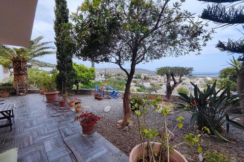 Located in Agios Nikolaos. A beautifully located 3 bedroom detached house built on the hillside overlooking Milatos village, beach and surrounding olive groves, it offers unobstructed panoramic views of the sea and mountains. Milatos is a fishing vil...