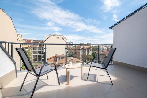 Cute apartment in the old Sofia center. It is perfect for a romantic getaway, business travels, solo trips, for people that prefer to work from a quiet home atmosphere, and for everyone who just needs to have some rest. A large terrace with a view is...