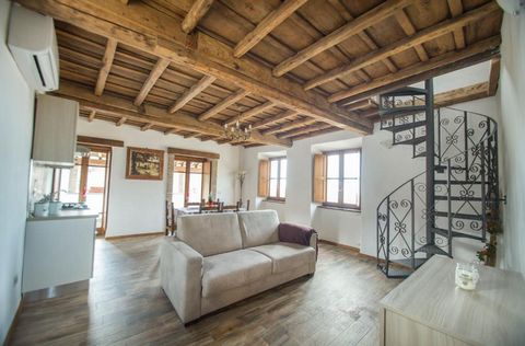 The family room is a two floors, spacious, bright room with private bathroom and kitchenette. 52 sq m. It has a large terrace with a magnificent view of the valley and the forest and on the horizon you can see the sea. The beds, very comfortable with...