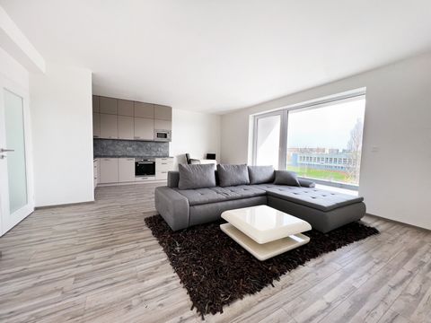 We offer exclusively a very nice, spacious bright apartment for rent. 2+kk, 63 m2 with a 10 m2 balcony on the 3rd floor of a new building (approval in 2022) with an elevator in Radouč Street in Mladá Boleslav, in the immediate vicinity of the Radouč ...