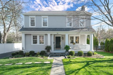 A serenely chic, postcard-pretty Colonial lovingly renovated top-to-toe, and situated just a short stroll to Rye High School, with easement access direct to the YMCA and town! Nestled behind a new white picket fence, it features a deep front porch ad...