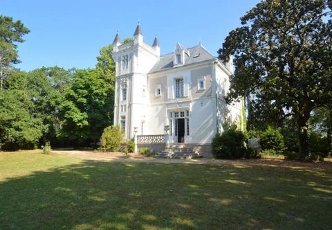 Magnificent castle of about 300m2 on 4 levels 3 vaulted cellars in the basement On the garden level Entrance hall leading to a small boudoir lounge a dining room 1 large living room a fitted kitchen equipped 1 toilet with washbasin 1st floor a hallwa...