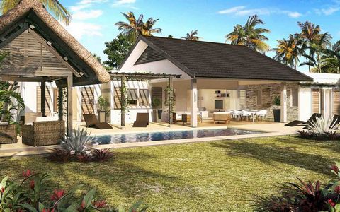 Completely integrated into a tropical environment. This villa is organized around a living space, a terrace and an open kitchen. Each room has its own bathroom. The configuration allows an ease of life for a family while respecting the privacy of eac...