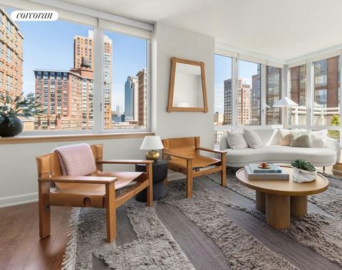 Co-op with Condo Rules. Immediate occupancy. 12 months paid maintenance on contracts signed by September 1, 2024. Residence 7P is a charming, 844 sq. ft. one-bedroom one-bath home designed by Pelli Clarke Pelli to meet the highest level of green buil...
