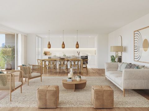 Very spacious four-bedroom apartment of 204 sqm, located in the Cascais Terraces development. This apartment has a large living room of 54 sqm, a kitchen of 15 sqm with a laundry area and four bedrooms, two of which are en suite. There are two more b...