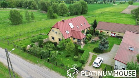 Zo'n aanbieding alleen bij Platinum House! Platinum House Real Estate Office biedt een vrijstaand huis te koop aan in GŁOGUSZ - 9km naar Sulechów   Oppervlakte huis: 325 m2 Perceeloppervlakte waarop het huis is gelegen: 1900 m2 Aangrenzende perceelop...