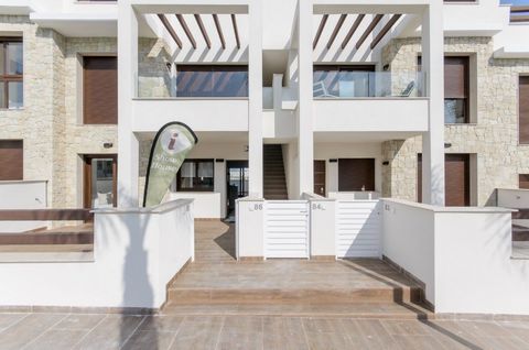 NEW BUILD RESIDENTIAL OF BUNGALOW APARTMENTS IN LOS BALCONES, TORREVIEJA New Build residential complex with magnificent pink salt lake views in Los Balcones. Complex consist of 104 bungalow apartments with 2 and 3 bedrooms, top floor bungalow has pri...