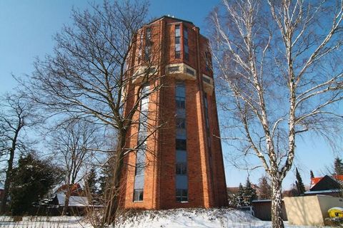 Holiday with a difference! New and high-quality furnished holiday apartment with WiFi on the 5th floor of a renovated and listed water tower in the former residential town of Güstrow near the beautiful Inselsee. Enjoy a wonderful all-round panoramic ...