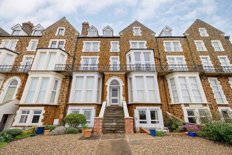 In a prime seafront location within a converted carrstone Victorian building in Hunstanton, this impeccably presented second floor flat offers breathtaking views of the sea and the Wash across the Esplanade Gardens and along the promenade to the town...