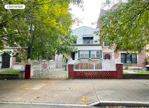 Great time to get into Crown Heights and build 8-10 units or remodel your next project. Can renovate to be used as a single-family 2.5 bedroom 2 bath. Existing building is a 1680 sqft two-family frame townhouse 20ft x 30ft with a curb cut for parking...