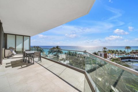 Experience direct oceanfront luxury in this stunning 2 bed + den, 2.5-bath corner residence at Residences by Armani Casa. Enjoy over 1,500 SqFtt of finished elegance with 10 ft floor to ceiling windows, two balconies and breathtaking ocean and city v...