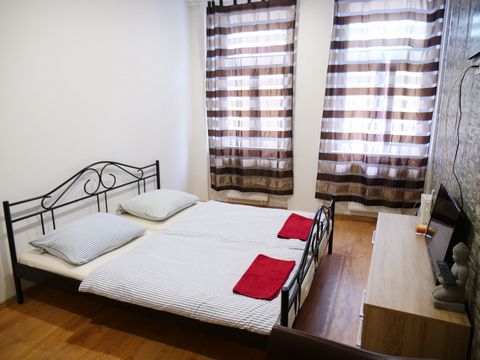 Large and beautiful apartment 2+KK is fully furnished with furniture and appliances, Internet is connected. The apartment consists of two rooms - a bedroom with a single bed, a double bed. The second room has a kitchenette, refrigerator, TV, sofa bed...
