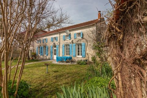 Set in an attractive hamlet, this charming south-facing home has a walled garden, a swimming pool and a small independent guest annex. The market town of Rouillac (which hosts a huge monthly market) is just a short drive. On the ground floor, the ent...