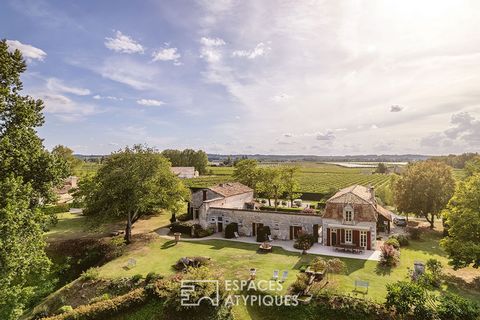 This historic complex offers a privileged and unique access to the Dordogne river, in absolute calm, this estate whose main building dates from the 16th century, makes its entrance into Espaces Atypique Dordogne. Currently used to accommodate guest r...