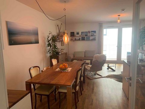 Hello! Note 1: rent only 2 months minimum, 2.5 months maximum. Description: Temporary rental of a new warm apartment with large balcony, modern wooden furniture and decoration, full kitchen, washing machine, large storage room, 2 bedrooms, a sofa bed...
