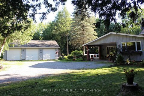 Spectacular Forested Oasis Only 1 Hour From Toronto (Hwy 401/404), Very Private 49.53 Acres, Nature Lovers Paradise, Wildlife Galore, Raised Bungalow With Finished Walk-Out Basement, Large Family Room Addition With Wood Burning Fireplace, Bright Open...