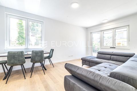 Vinogradska, the first rental of a tow-bedroom apartment of 60 m2 on the ground floor of a top-quality new building. It consists of an entrance hall, an open space living room with dining room, kitchen, bedroom, bathroom, another room that can be arr...