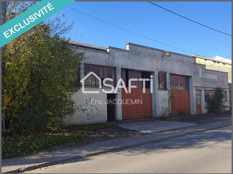 Hangar Romagne-sous-Montfaucon Located between Dun sur Meuse and Varennes en Argonne, I offer you, exclusively, this ideal set for setting up a professional activity. Construction in cinder block, metal frame tile cover, concrete slab, floor surface:...
