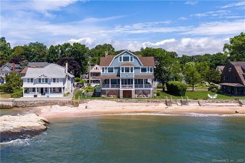 Welcome to 92 Middle Beach Road in Madison. This waterfront home was completely rebuilt three years ago and meets the most recent FEMA guidelines; allowing it to enjoy a basement and a three car garage. A large wrap around deck (44 X 18) has exceptio...