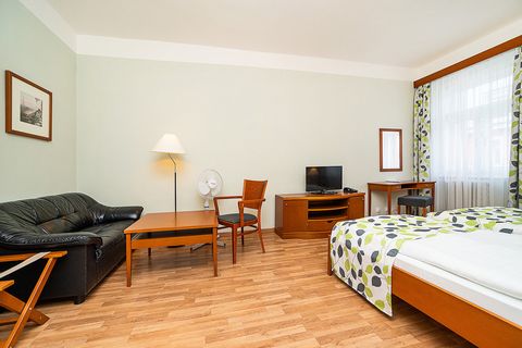 Apartment is ideally located in apartment hotel with 24 hours english speaking reception at the most prestigious and beautiful part of Prague called Královské Vinohrady. In the close surrounding you will find a lot of gourmet restaurants, lively bars...