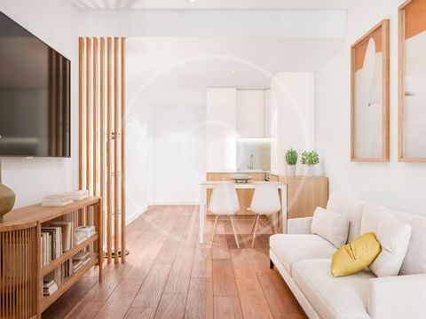 Excellent 1 bedroom flat, new, in the city centre of Porto. This apartment was designed under the 'lockoff' concept, which means that in reality each unit is in fact composed of 2 apartments that may or may not be autonomous. Inserted in the Marquesa...