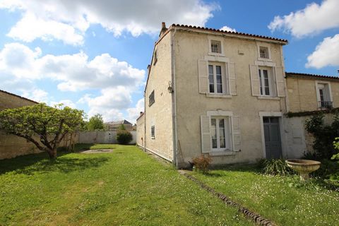 EXCLUSIVE TO BEAUX VILLAGES! Located in the centre of the popular Charente market town of Aigre this property benefits from mains drainage and mains gas. On the ground floor there is a good sized entrance hallway, leading to separate living room, wit...