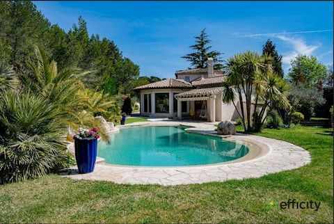 13 100 AIX EN PROVENCE - MONTAIGUET SUD - VILLA T6 240M² - RENOVATED - SPACIOUS - BRIGHT - LUSH GREEN SETTING - 10,000M² PLOT - OPEN VIEW - Efficity, the online agency that values your property, offers you this architect-designed villa with 210m² of ...