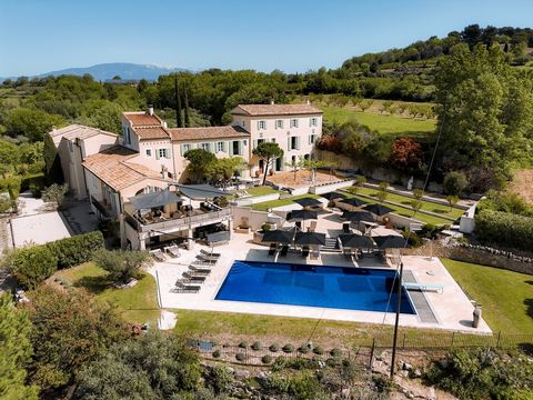 This incredible estate is tucked away in a peaceful, hilltop location to the North of the Luberon, Provence. A short film is available for this wonderful property, contact us to ask for details....As you approach this property up the winding, tree-li...