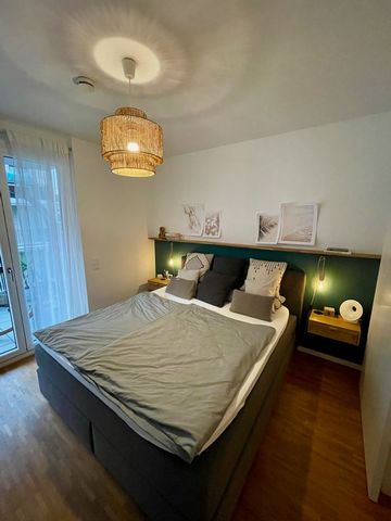 For interim rent from 01.07.2024 to 30.09.2024! We rent out our great apartment for three months for interim rent because we will be abroad. Getting to know each other in advance is very important to us. Dream apartment with two balconies in Frankfur...