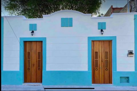 Newly remodeled, one-storey old house. Located in the center of the city of Merida, Yucatan, Mexico. 2 bedrooms with bathroom each Half Bath Dining room Kitchen Swimming pool It does not have parking spaces. Features: - Pool Outdoor - Garden - Wine C...