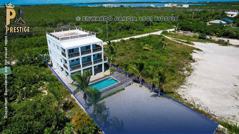 Bereid je voor om gefascineerd te worden door deze prachtige oase aan het strand met drie verdiepingen, 5 slaapkamers en 4,5 badkamers, genesteld te midden van de weelderige tropische schoonheid van San Pedro Town, Belize. Gelegen op slechts 4,5 mijl...