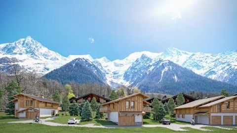 Beautiful apartment located on the first floor of the new chalet It includes an entrance on the ground floor, upstairs a beautiful living room opening onto a large balcony corner terrace of 48 m2 facing the Mont-Blanc massif, fitted and equipped kitc...