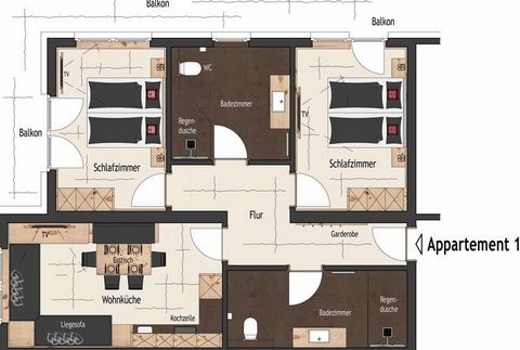 Situé à Schwendau, cette belle ferme, le Kiendlerhof, dispose de 2 chambres pour 6 personnes. Idéal pour les amis et les familles amateurs de ski, la propriété offre également une vue magnifique depuis le balcon et la terrasse; et l'accès au WiFi gra...