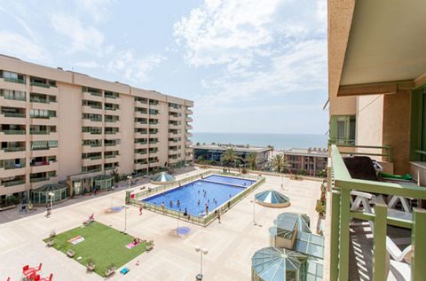 Este apartamento en alquiler está en la fantástica playa de la Patacona, en Valencia, España. Es un alojamiento de temporada agradable, totalmente equipado, con piscina y muy cercano al paseo marítimo. El apartamento de alquiler tiene salón con telev...