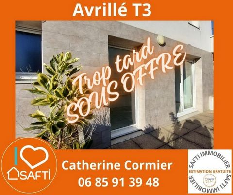 At Avrillé, close to Angers, Garden-level T3 apartment close to public transport and 2-minute walk from the tramway stop. Close to all amenities such as shops, schools and green spaces, the apartment is in a luxury residence built in 2009 with elevat...