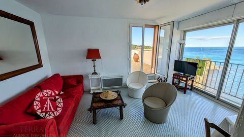 Magnificent furnished apartment of 44 m2 in Banyuls-sur-Mer, nestled on the 3rd floor, offering a splendid terrace of 110 m2 facing east, without vis-à-vis, and offering a breathtaking panoramic view of the sea. This apartment consists of a hallway, ...