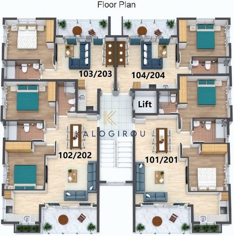 Located in Larnaca. Modern, two-bedroom apartment with Roof garden for sale in Kiti area, Larnaca . Is characterized by its immediate access to the Softades beach, Careta beach, and the Faros beach at Pervolia, which is awarded with a blue flag by th...
