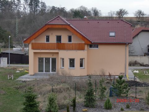Our construction company KOVARO Group sro is pleased to offer you: A two-storey house (5 +1) with an area of 180 m2 on the outskirts of Prague (15 minutes) on a plot of 814 m2. The house is designed for 4-5 family members. Living room area of ​​35 m2...