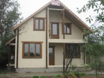 Kiev, Borovskoe sh., 25 km. from mkad, aprelevka, IŽS, cottage 155 m2. m. wood, GLUED in a field of 8 sq.m, central communications (lights, gas, sewerage, water supply), cottage in finishing trim, turn-key can be a later addition. Excellent transport...
