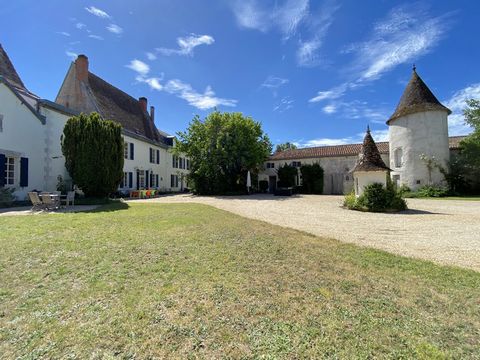 Extremely romantic castle-like manor, bordering 75 meters on the La Dronne river, in the heart of a magnificent 2.6 hectare wooded park with its own 9-hole golf course!! Although the original dates from the early 1700s and a complete renovation was c...
