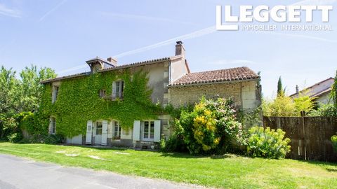 A21547AKB37 - In the heart of the charming village of Faye la Vineuse, this two-bedroom, two-bathroom house has an ancient building with tower which could be renovated to create additional accommodation plus other outbuildings which could be adapted ...